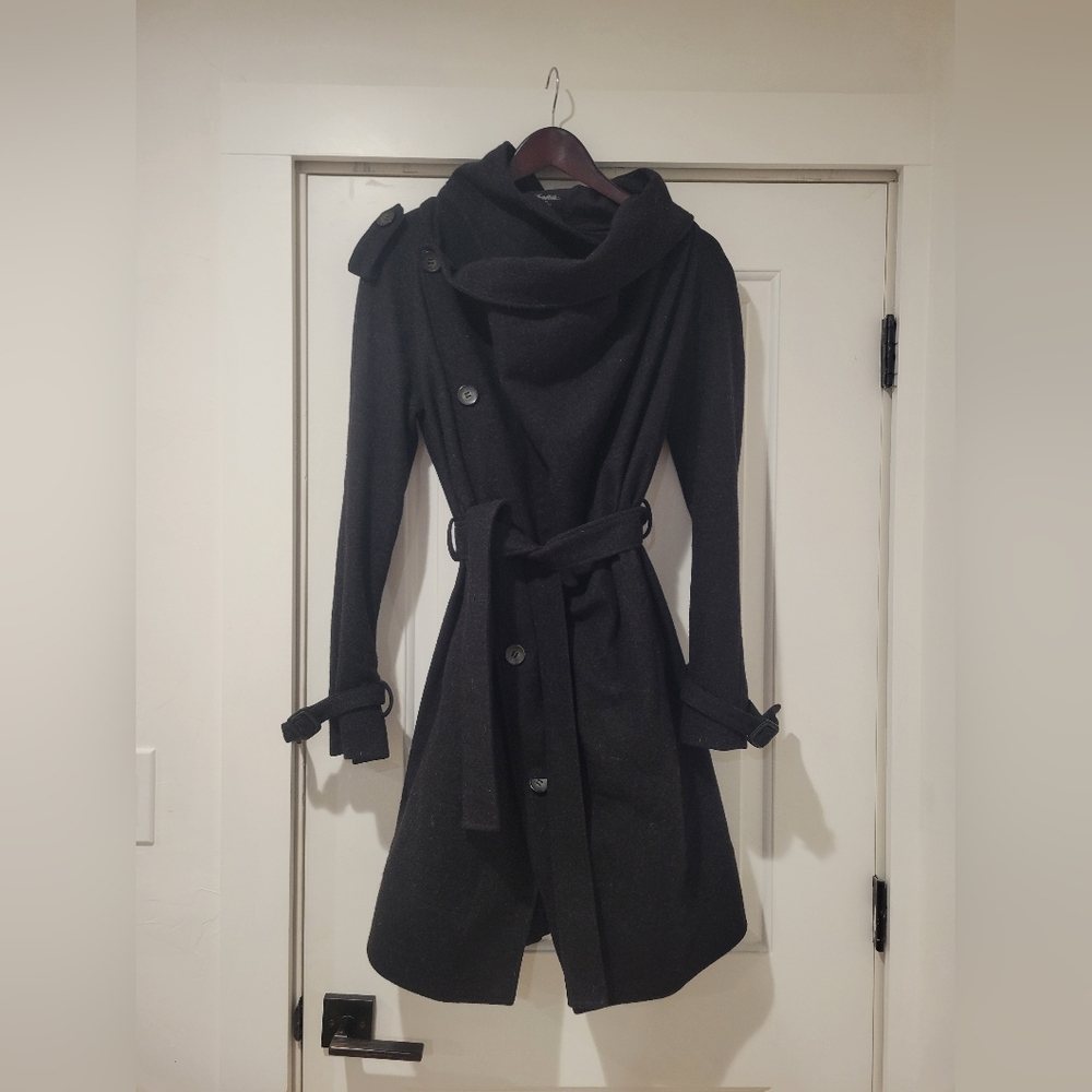ALL SAINTS NAHARA WOOL TRENCH COAT